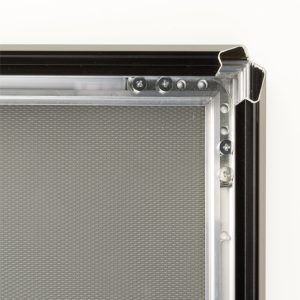 Floor Standing Sign Holder with Snap-Open Frame and Curved Post - Image 3