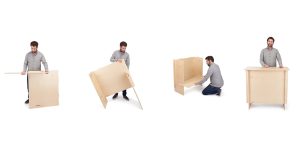 Eco-Friendly Custom Printed Wooden Portable Display Counter - Image 10