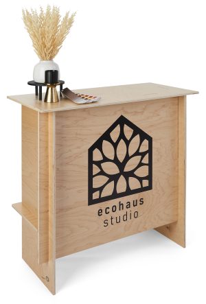 Eco-Friendly Custom Printed Wooden Portable Display Counter - Image 3