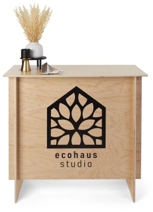 Eco-Friendly Custom Printed Wooden Portable Display Counter - Image 5