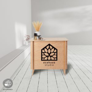 Eco-Friendly Custom Printed Wooden Portable Display Counter - Image 8