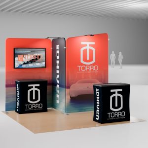 10-Foot Pop-Up Trade Show Kit with Custom Printing & Portable Counter - Image 4