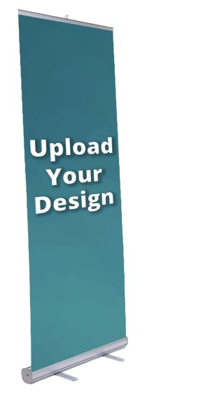 Retractable Banner Stand with 33 x 78 Custom Latex Printed Graphic - Silver - Image 5