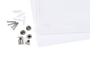Changeable Recycled Acrylic Door Sign with Stainless Steel Standoffs - Image 4