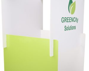 Recyclable Cube Tower Display with Custom Printed Interlocking Panels - Image 2