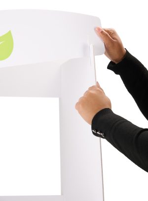 Recyclable Cube Tower Display with Custom Printed Interlocking Panels - Image 5
