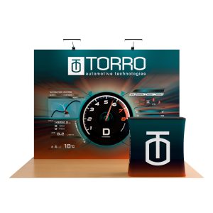 Eco-Friendly Custom Printed Wooden Portable Display Counter - Image 2
