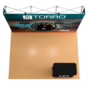 Eco-Friendly Custom Printed Wooden Portable Display Counter - Image 4