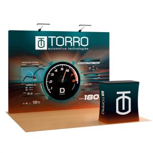 Eco-Friendly Custom Printed Wooden Portable Display Counter - Image 1