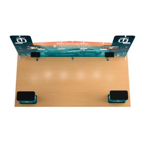 20x20 Trade Show Booth w/ Custom Printing, 2 Monitor Mounts, 2 Counters - Full Color - Image 3