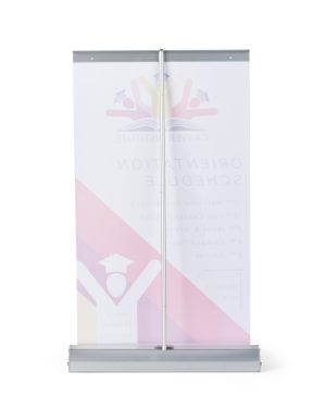 Standard Tabletop Retractable Banner Stand with Custom Graphic - Image 3