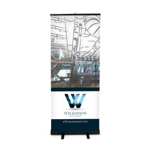 Premium Wide-Base Retractable Banner Stand with Custom Graphic - Image 2
