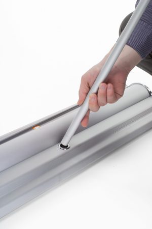 Retractable Banner Stand with Custom Vinyl Graphics, Multiple Width Options – Silver - Image 6