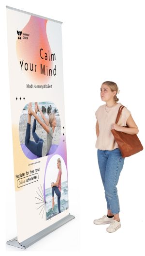 Retractable Banner Stand with Custom Vinyl Graphics, Multiple Width Options – Silver - Image 8