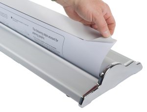Standard Tabletop Retractable Banner Stand with Custom Graphic - Image 4