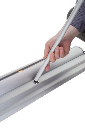Standard Tabletop Retractable Banner Stand with Custom Graphic - Image 6