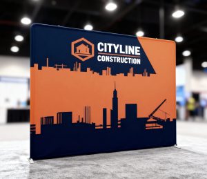 Double-Sided Trade Show Booth Backdrop with Custom Full-Color Graphics - Image 3