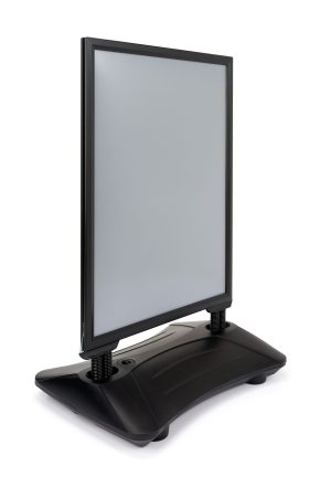 Weighted Sidewalk Sign Stand, Double Sided, Fillable Base - Image 1