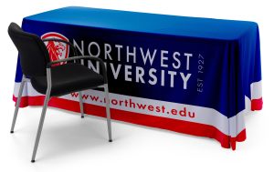 Custom Stretch Table Cover with Fitted Design and Full-Color Graphics - Image 3