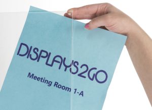 Perpendicular Wall Sign Holder with Clear Acrylic Plates & Silver Standoffs - Image 1