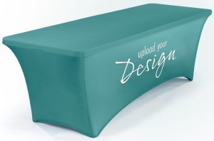 Stretch Table Covers with Custom Graphics, Fitted Design - Full Color - Image 3