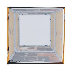 Stretch-Fabric Trade Show Tower with Custom Dye-Sublimated Printing - Image 3