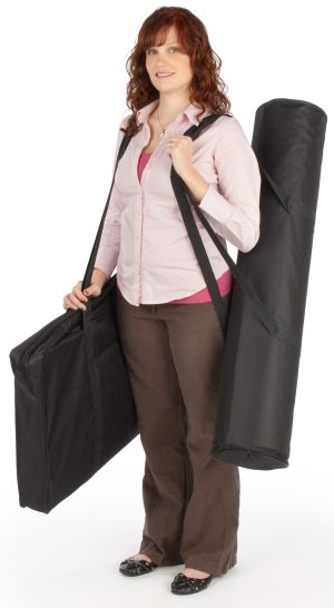 41-Inch Curved Portable Exhibit Counter with Custom Graphic Wrap - Image 7