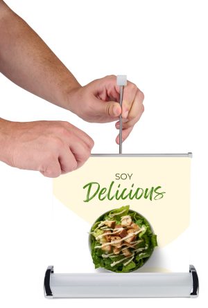 Round Ceiling Hanging Banner with Custom Full-Color Recyclable Stretch Fabric - Image 5